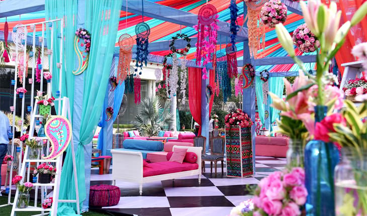 Wedding stage decorations in South West Delhi